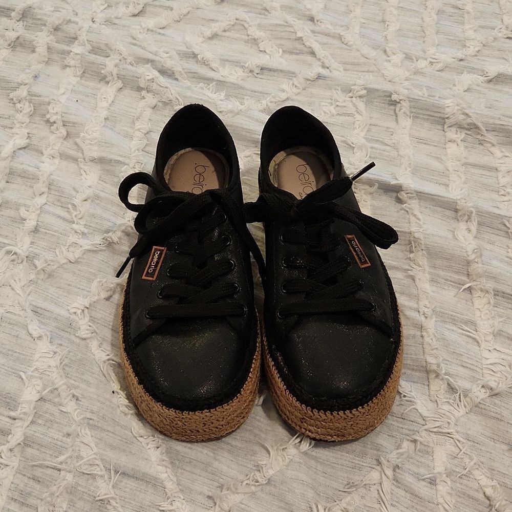 Beira Rio Women's Shoes Espadrille Wedges Platform Fashion Casual Sneakers Black